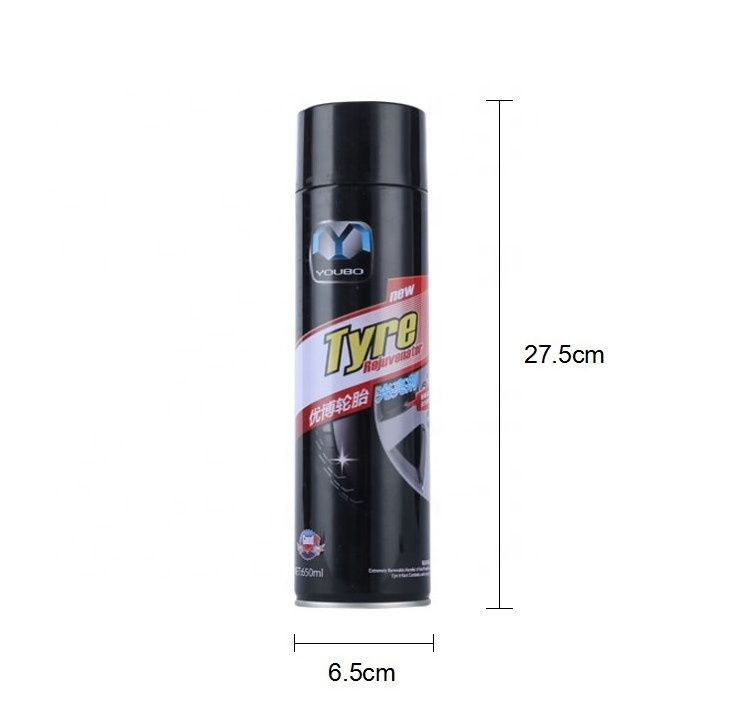 factory supplier Oem accept aerosol car tire shine spray for car care