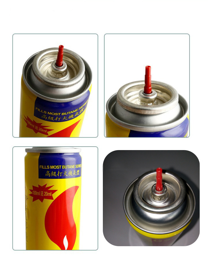 Lighter Aerosol Can Fuel Refill Cylinder Butane Gas Lighter Refill