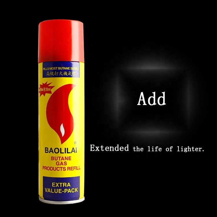 300ML 250ML OEM Manufacturer Butane lighter gas refill and Refined  butane lighter gas refill