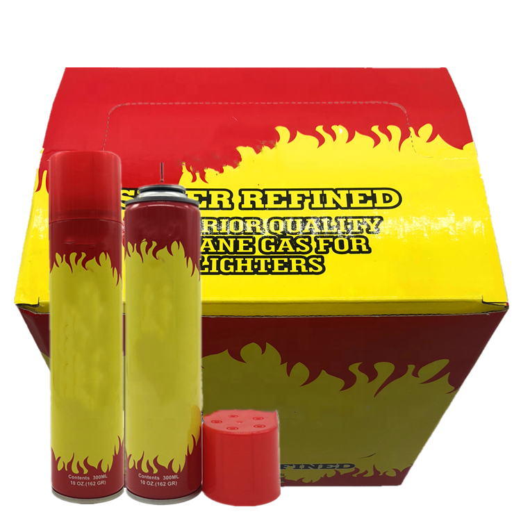 5x 7x 11x Lighter gas refill for lighter Customer's logo 300ml Chinese manufacturers