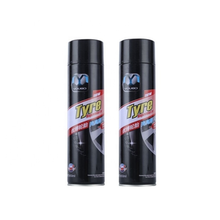 factory supplier Oem accept aerosol car tire shine spray for car care