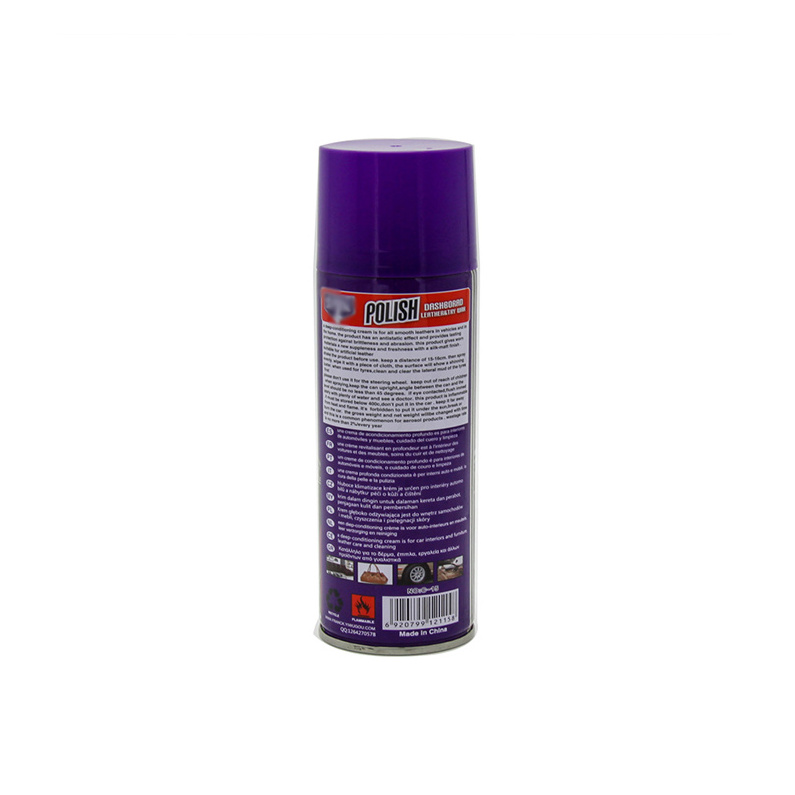 Car care product treatment dashboard polish wax spray for car