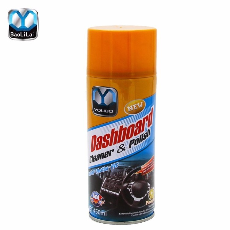 Factory OEM Car Care Dashboard Shine Cleaner Aerosol Interior Dashboard Polish Spray For Car