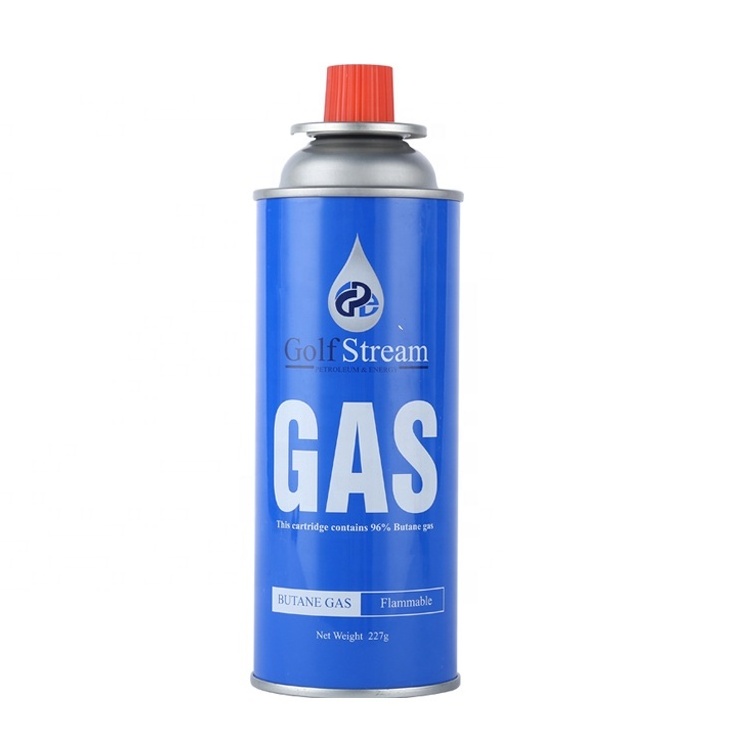 220g Butane Gas Cartridge Aerosol Container Portable Butane Gas Canister Camping Gas Refill