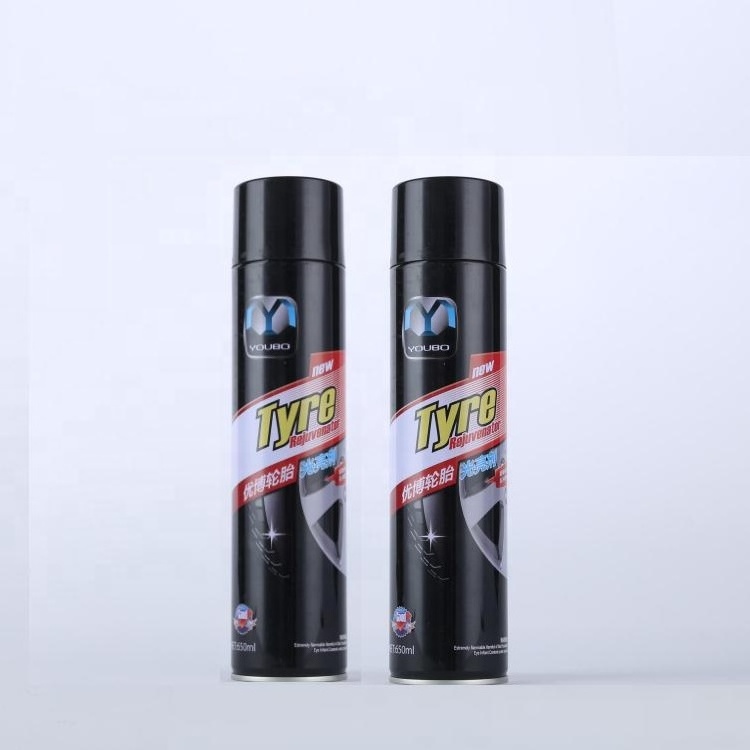 factory supplier Oem accept aerosol car tire shine spray for car care