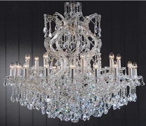 Maria Theresa Chandelier For Large Foyer / Entryway Trimmed With Spectra crystal Wholesale price modern candle chandelier