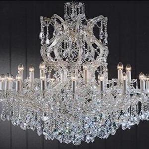 Maria Theresa Chandelier For Large Foyer / Entryway Trimmed With Spectra crystal Wholesale price modern candle chandelier