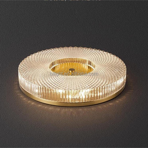 Nordic Style Indoor Lighting Decoration Flush Mount Ceiling Light Round Brass Led Ceiling Lamp Modern Luxury Creative decor lamp