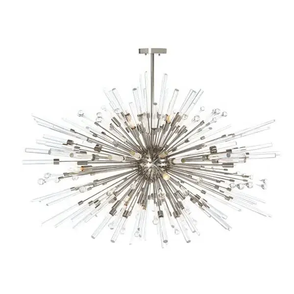 Zhongshan brilliant lighting manufactures hot sale round Sputnik stardust starburst start chandelier modern crystal chandelier