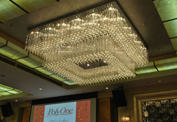 Huge chandeliers crystal ceiling fancy light manufacturers in china hotel lighting modern meeting hall lobby crystal flush mount