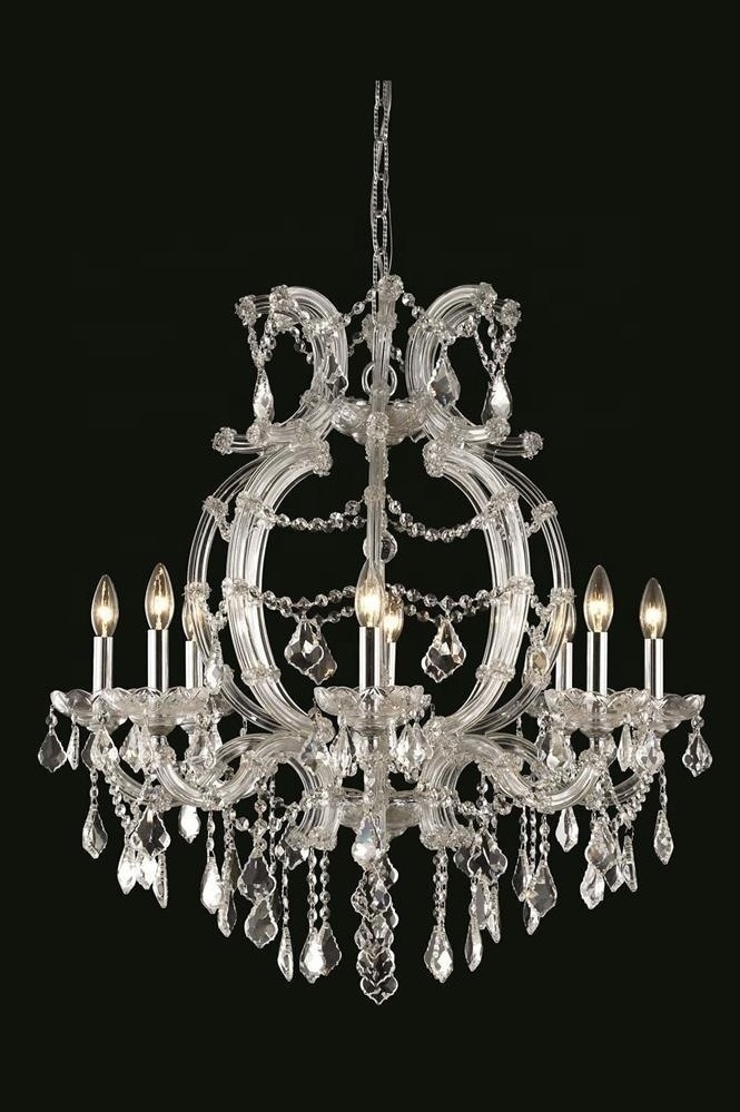 Crystal Chandelier Lights Luxury Hanging Lamparas Lustre Lighting Fixtures Maria Theresa Lamp Luminaires Living Room Decoration