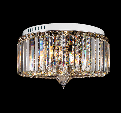 K9 crystal lamp modern indoor decoration chrome flush mount round crystal ceiling lights manufactures wholesale ceiling lamps