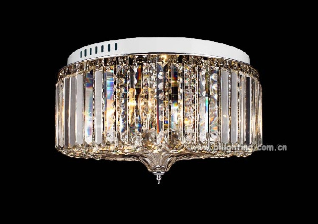 K9 crystal lamp modern indoor decoration chrome flush mount round crystal ceiling lights manufactures wholesale ceiling lamps