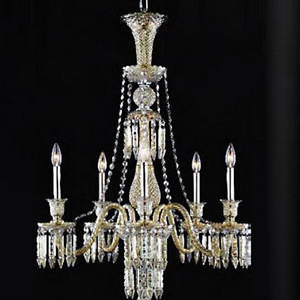 Modern gold French cplastic colored chandeliers indoor bacarat chandelier for sale popular intertek lamps lighting wholesale