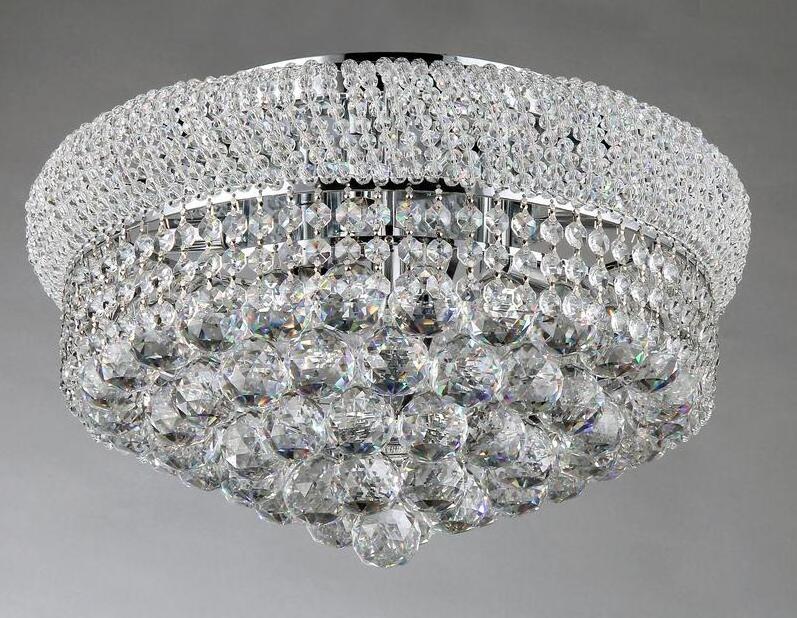 Modern crystal led flush mount ceiling light fixture small crystal ceiling lamp golden finish ceiling lighting wholesale price