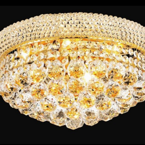 Modern crystal led flush mount ceiling light fixture small crystal ceiling lamp golden finish ceiling lighting wholesale price