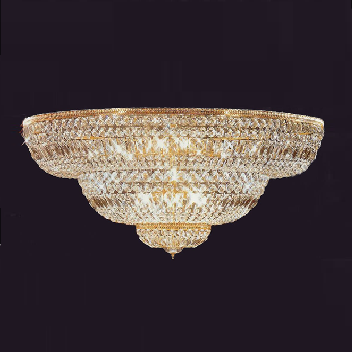 Indoor crystal ceiling light fixture crystal wholesale crystal flush mount for home decor luxury hotel lighting