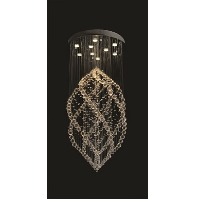 Modern crystal wedding decorative led lights hot sale crystal pendant lamp wholesale popular chrome hanging pendant lighting