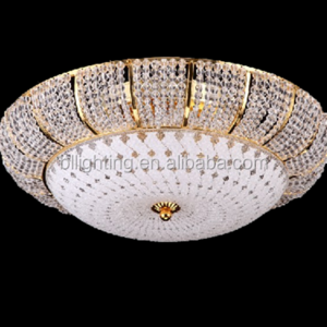 Zhongshan Brilliant Lighting wholesale cheap modern crystal ceiling light hot sale flush mount golden ceiling lamps decoration