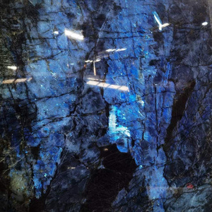 Brilliance Blue Labradorite polished nature luxury granite slab for indoor back wall and dinning table Blue Labradorite granite