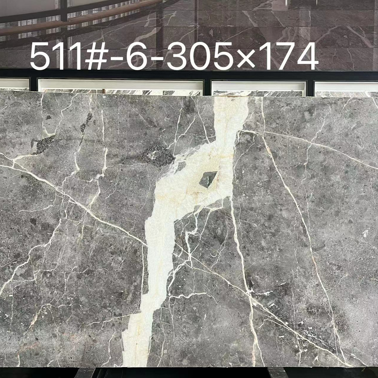 Brilliance Natural Slate High Quality Italy Casso grey Marble Polished Gray Marble Slab For Hotel Decoration