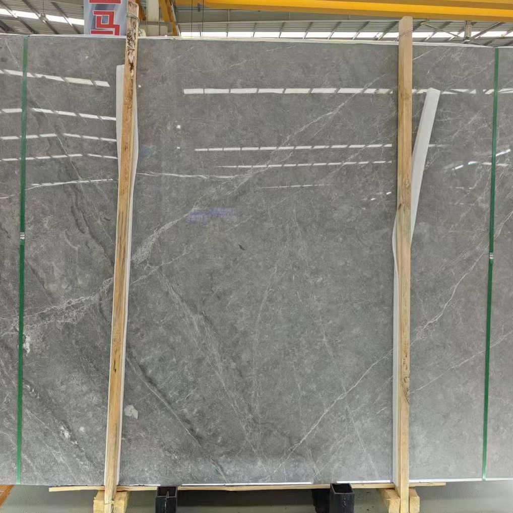 Brilliance Hermes-grey elegant and graceful marble slab for background wall and vanity top Tiles for  indoor floor stairs