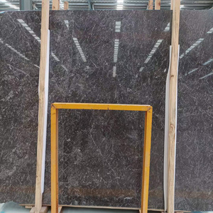 Brilliance Olive gray White Smudged Obscure Pattern polished mirror grey marble slab