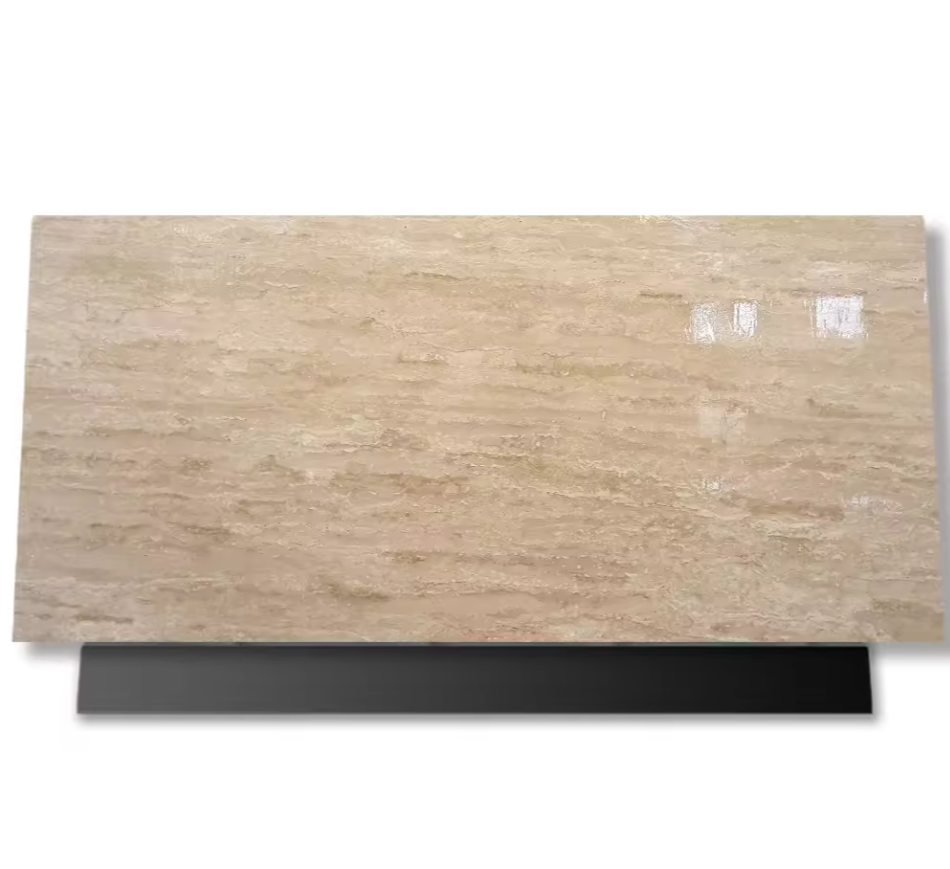 Brilliance wholesale cheap Burder Beige marble slab for kitchen countertop Nature marble tile for bathtub and shower trap