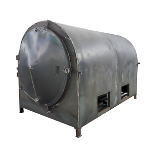 Smokeless wood charcoal furnace  charbon mobile charcoal retort charcoal kilns