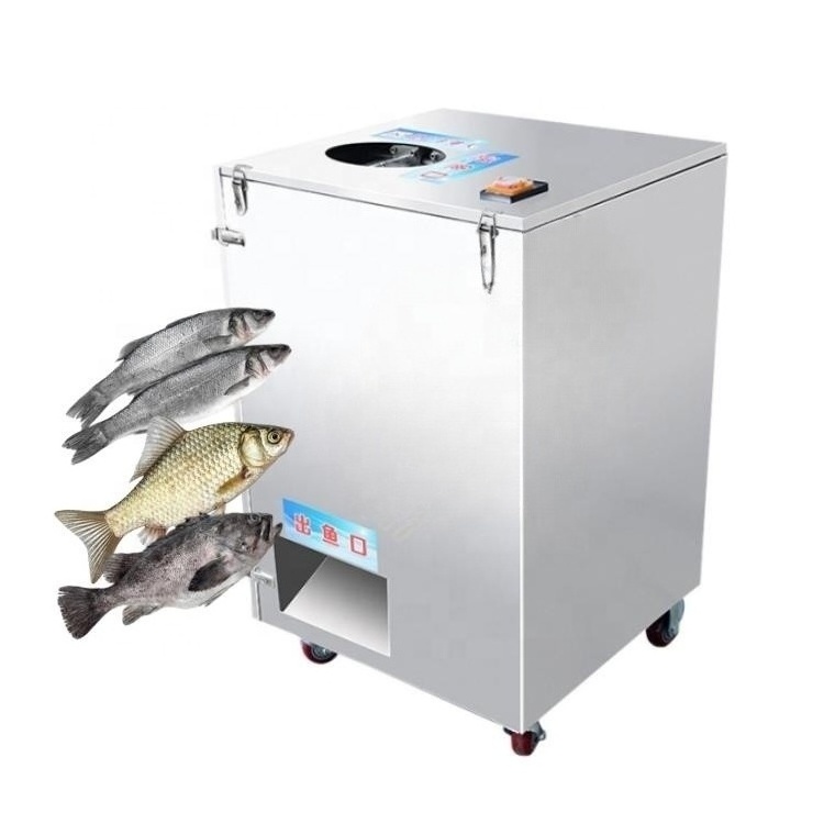 Fish Scale Removing Cleaning Automatic Electric Fish Back Opening Cutting Machine Fish Scaler