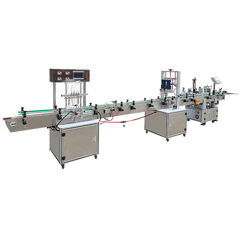 High Speed Piston Type Overflow 1-5L Wine Liquid Bottled Water Filling Machine sauce packaging machine