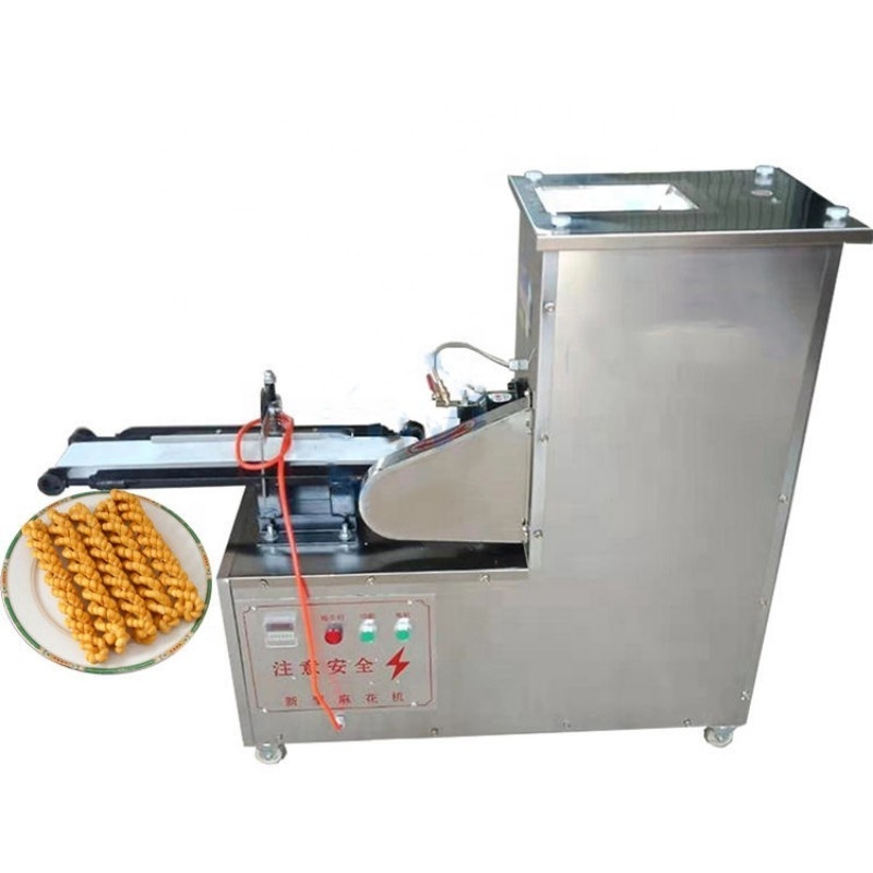 Soft maker hemp flowers Twist snack machine fried pretzel dough twist forming making machine