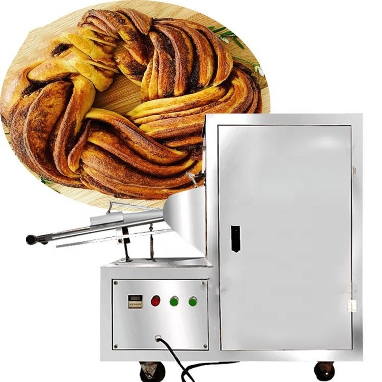 Soft maker hemp flowers Twist snack machine fried pretzel dough twist forming making machine