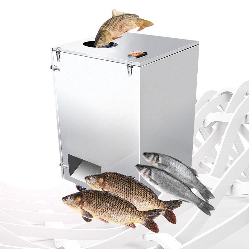 Fish Scale Removing Cleaning Automatic Electric Fish Back Opening Cutting Machine Fish Scaler