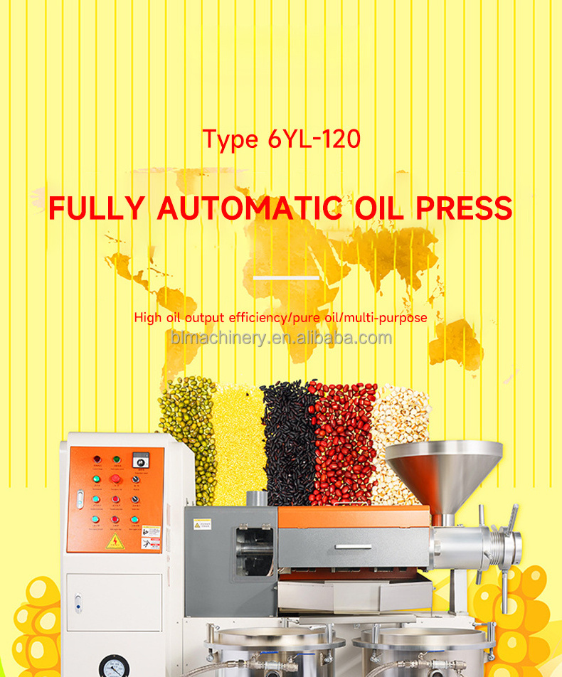 Cold Pressed Olive Oil Extraction Sesame Oil Expeller Machine