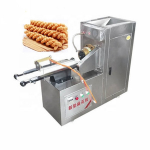 Soft maker hemp flowers Twist snack machine fried pretzel dough twist forming making machine