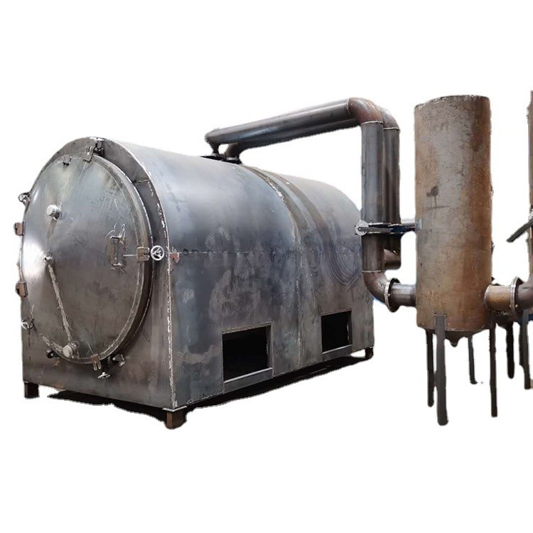 Smokeless wood charcoal furnace  charbon mobile charcoal retort charcoal kilns