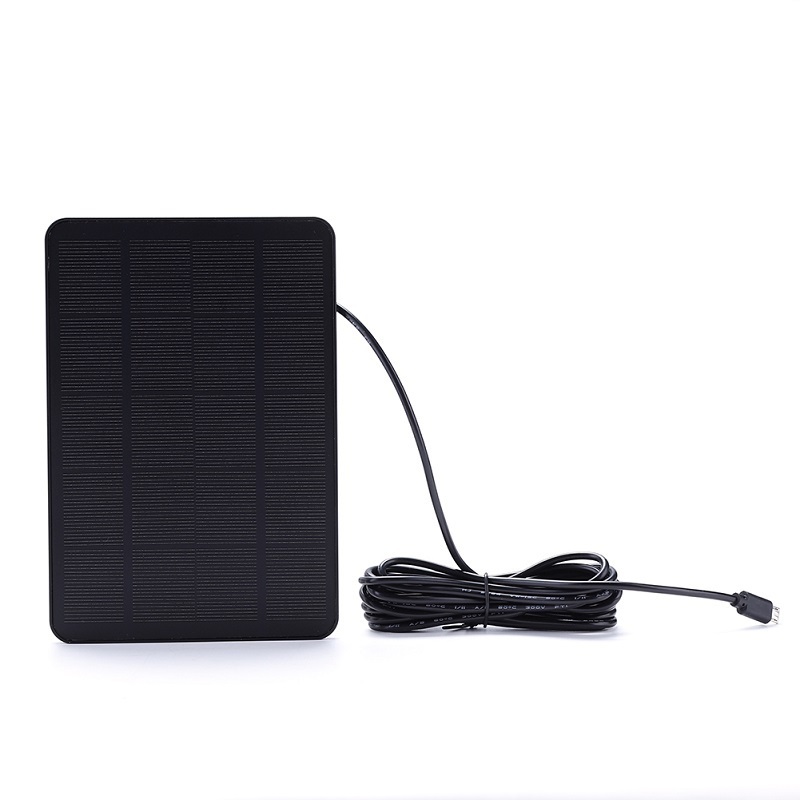 Outdoor Waterproof 3W Solar Panel Charger For Security Home Camera Solar Power Charger With 3m/10Ft 5V Micro USB Charging Cable