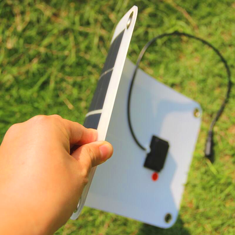 BUHESHUI Semi-flexible 18V/5V 10W Portable Solar Panel Charger For 12V Car Boat Motor Battery Charger DIY Solar System