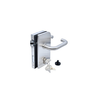 China Manufacturer  Glass Door Lock Two Sliding Glass Door Lock Aluminum Alloy Profile Lever Handle Lock