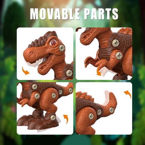 Take Apart Dinosaur Toys for Boys Building Toy Set with Electric Drill STEM Learning for Kids