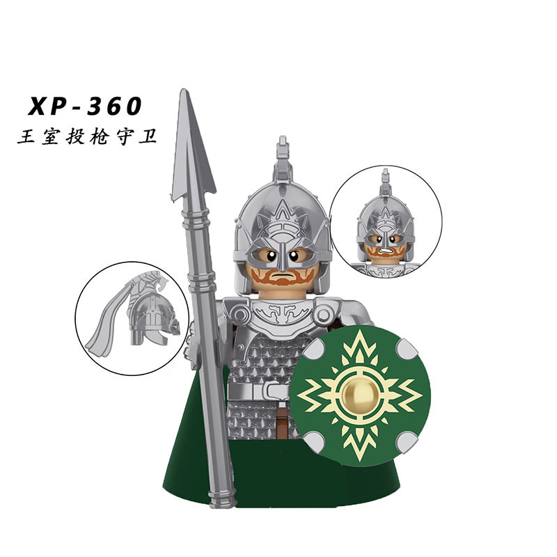 Ro han Sword Shields Bow Arrow Roman Legion Soldiers Guard Troops Medieval Knight Figure Building Block For Children Toys KT1046