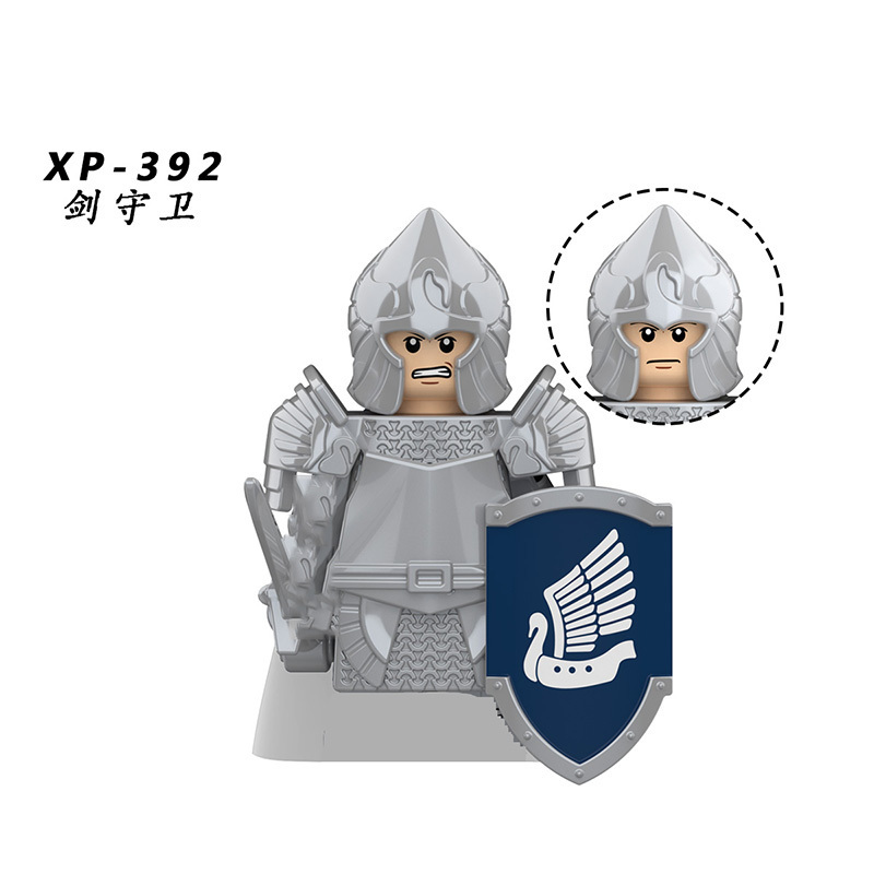 Sword Shields Bow Arrow Roman Legion Soldiers Guard Troops Medieval Knight Figure Building Block For Children Toys KT1051