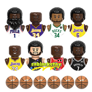 G0107 Basketball Player Curry  Harden James Plastic Mini Bricks Assemble Building Block Figure Kids Educational Toy