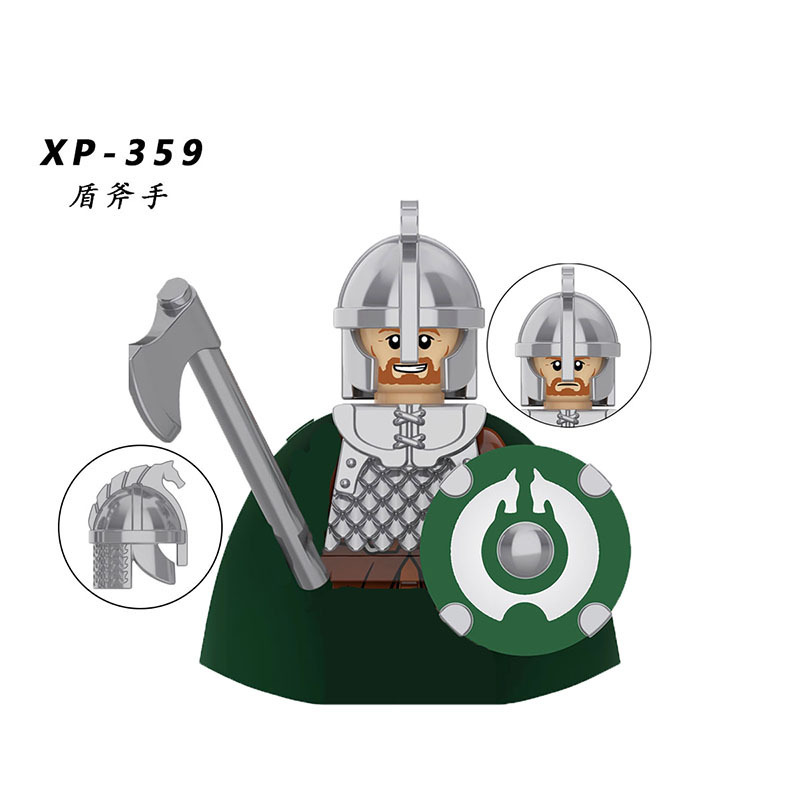 Ro han Sword Shields Bow Arrow Roman Legion Soldiers Guard Troops Medieval Knight Figure Building Block For Children Toys KT1046