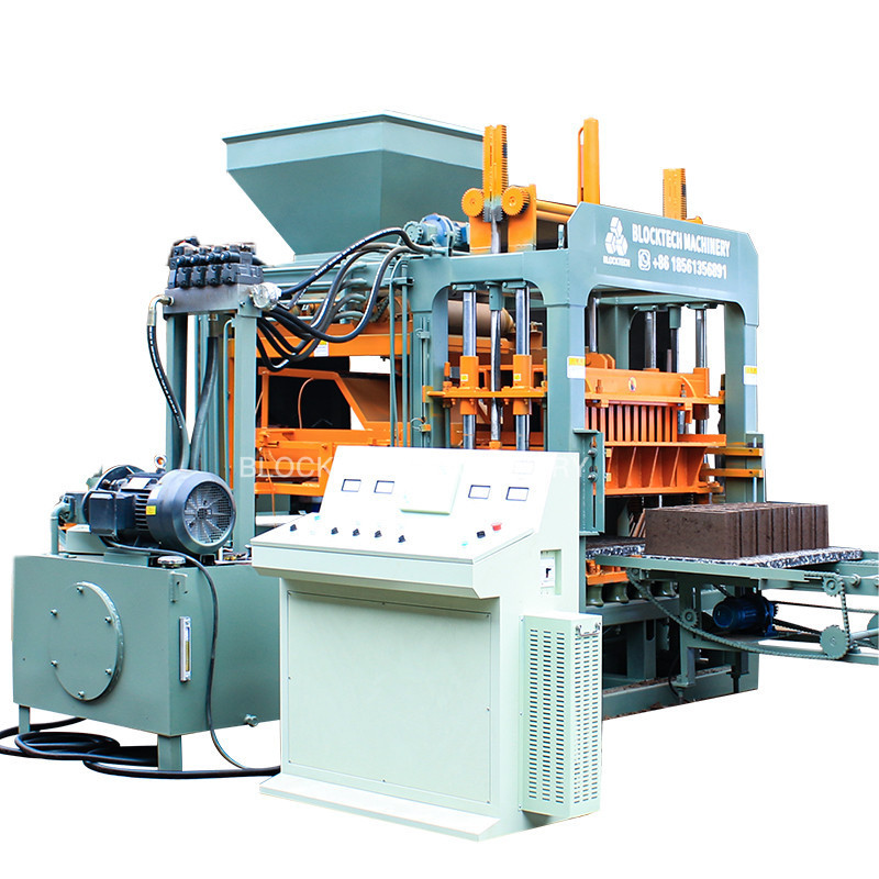 machine a parpaing et block qt6-15 fully automatic cement hollow solid paver concrete block making machine price in Uganda