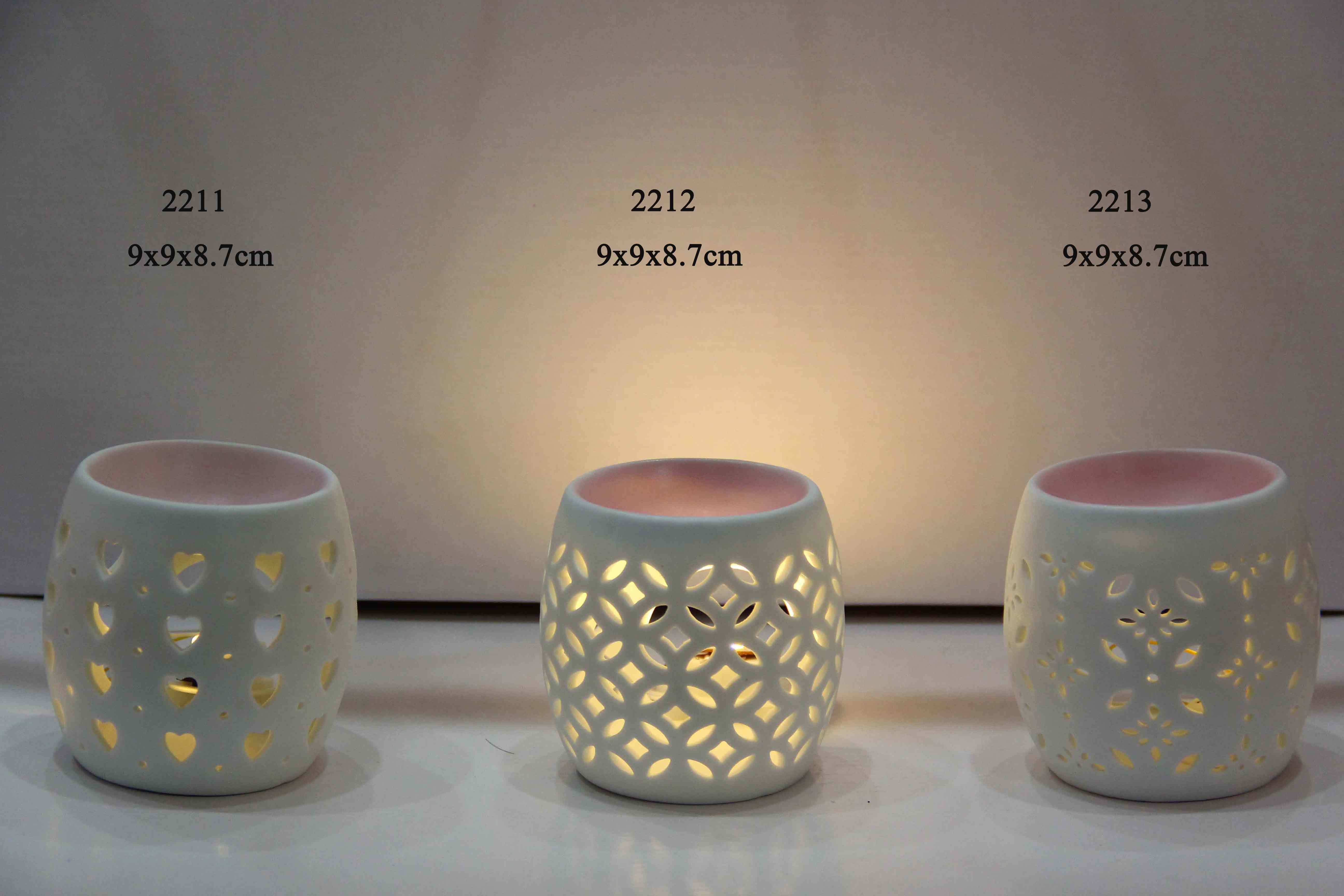 2024 New Custom Ceramic Candle Melt Holder Fragrance Ceramic Wax Warmer Oil Burner