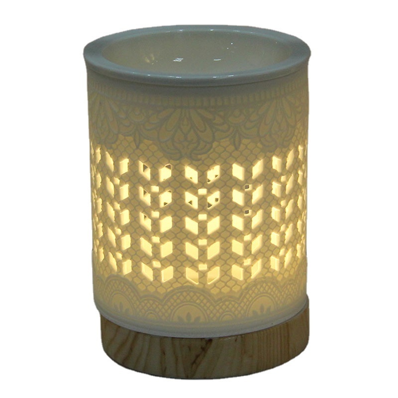 2024  Customization ceramic warmer tea light for aroma oil burner indoor fragrance soy wax melt burner