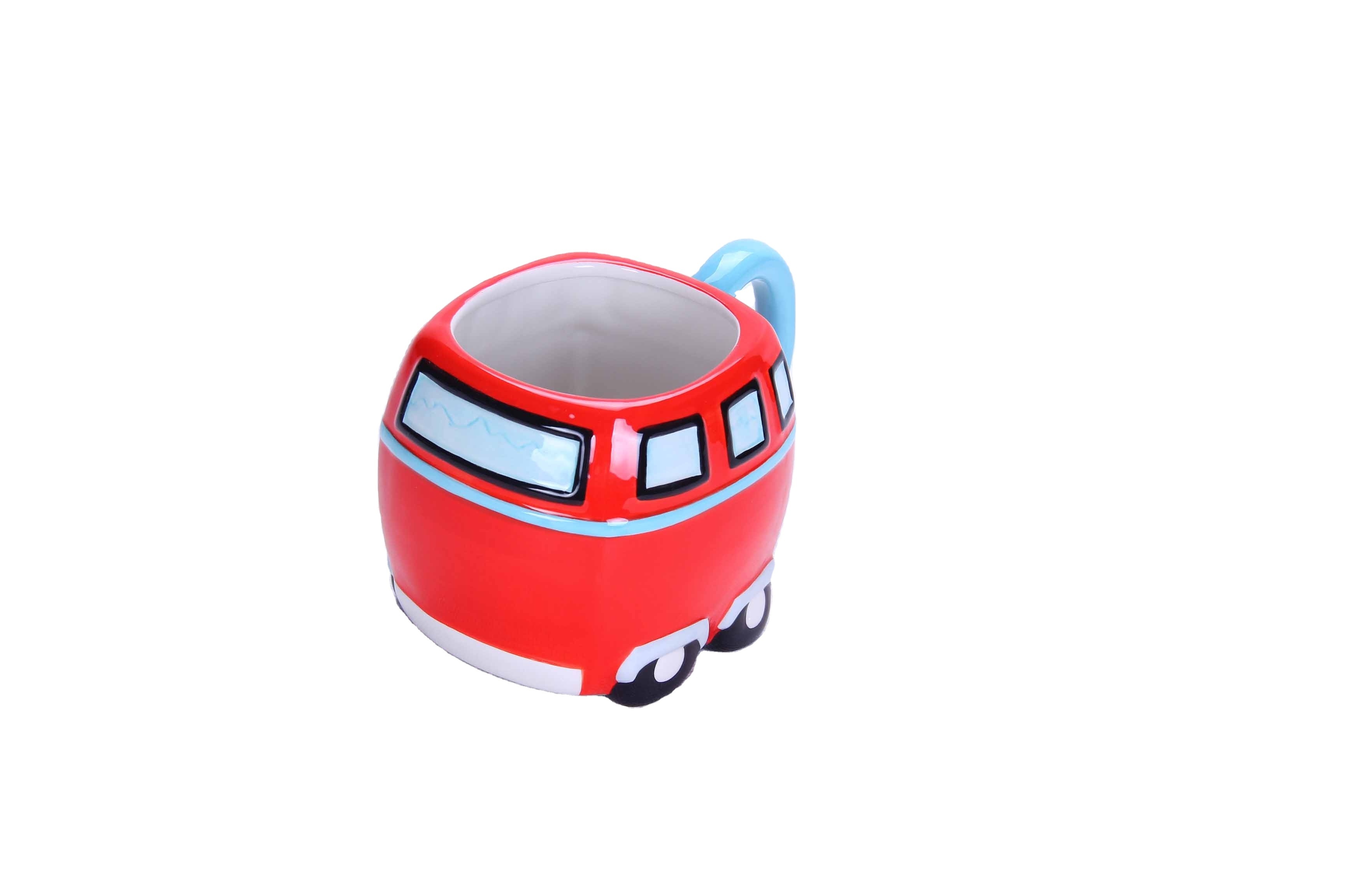 Custom children's gift Ceramic Coffee mug  with Car  shape 3d mug &Milk cups for kids