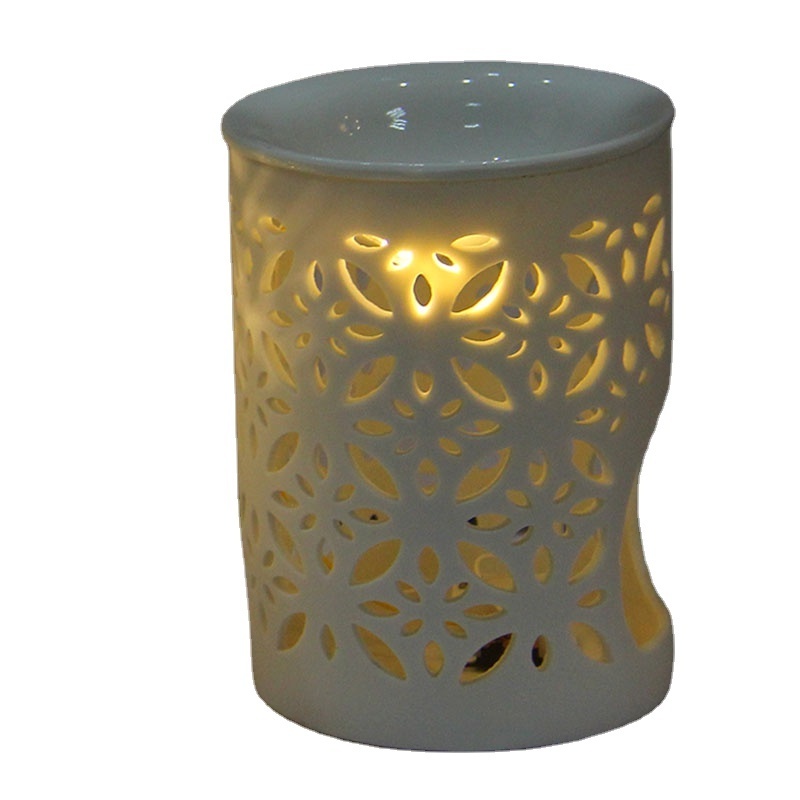 2024  Customization ceramic warmer tea light for aroma oil burner indoor fragrance soy wax melt burner